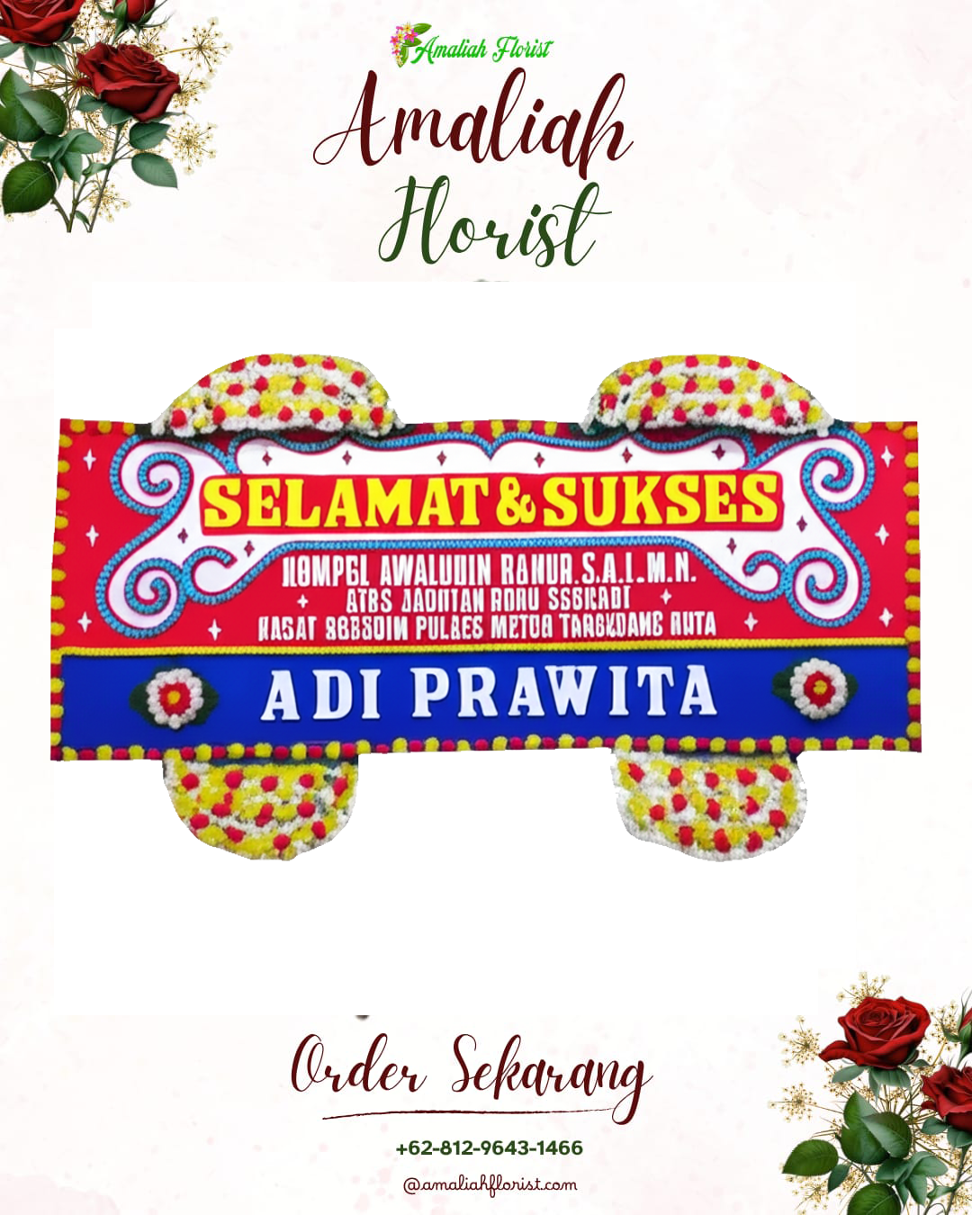 Papan Bunga Ucapan Selamat Geyer