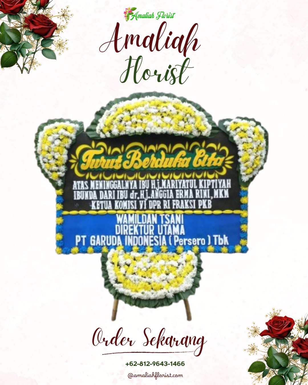 Papan Bunga Duka Geyer